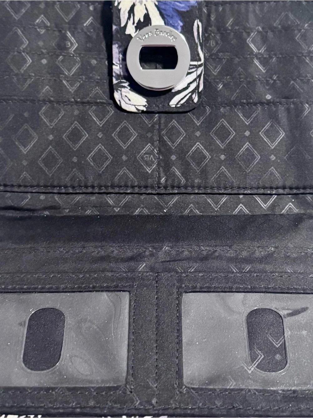 Vera Bradley Purple Floral Quilted Wallet - Picture 2 of 4